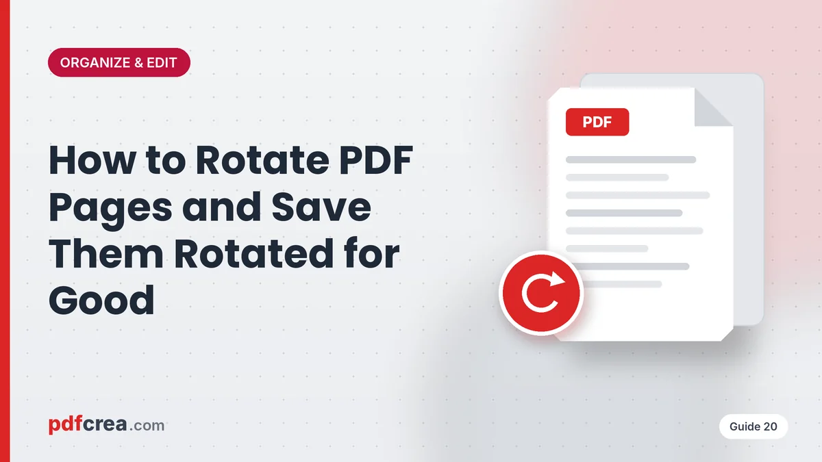 How to Rotate PDF Pages and Save Them Rotated for Good