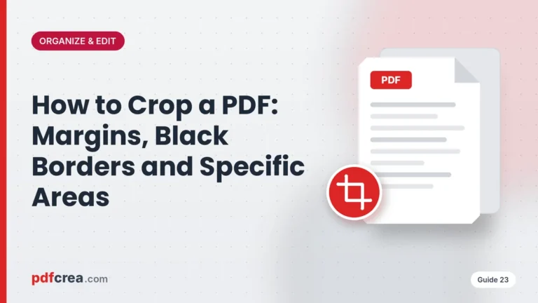 How to Crop a PDF: Margins, Black Borders and Specific Areas
