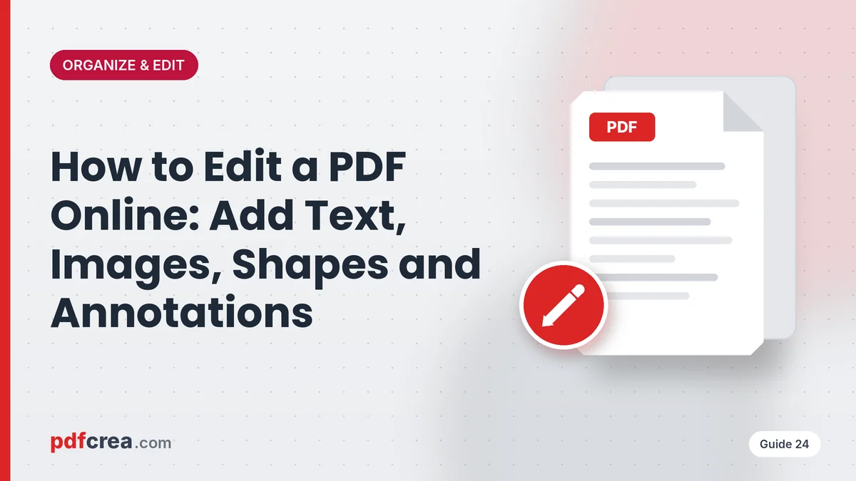 How to Edit a PDF Online: Add Text, Images, Shapes and Annotations