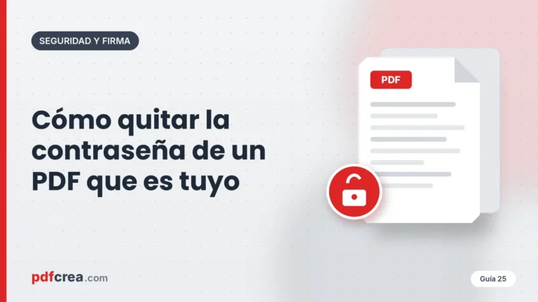 Cómo quitar la contraseña de un PDF que es tuyo