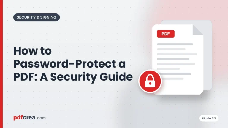 How to Password-Protect a PDF: A Security Guide