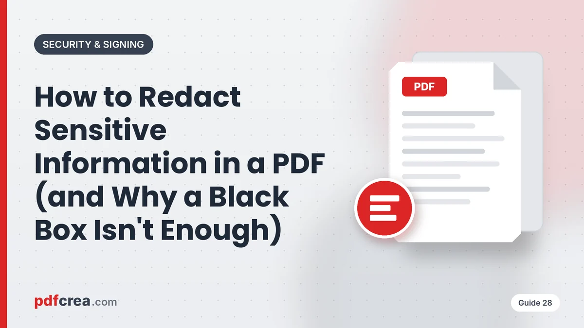 How to Redact Sensitive Information in a PDF (and Why a Black Box Isn't Enough)