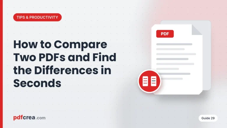 How to Compare Two PDFs and Find the Differences in Seconds