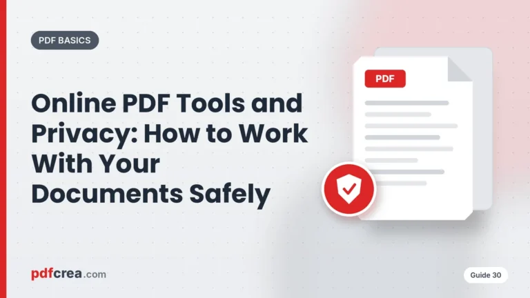 Online PDF Tools and Privacy: How to Work With Your Documents Safely