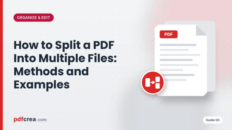 How to Split a PDF Into Multiple Files: Methods and Examples