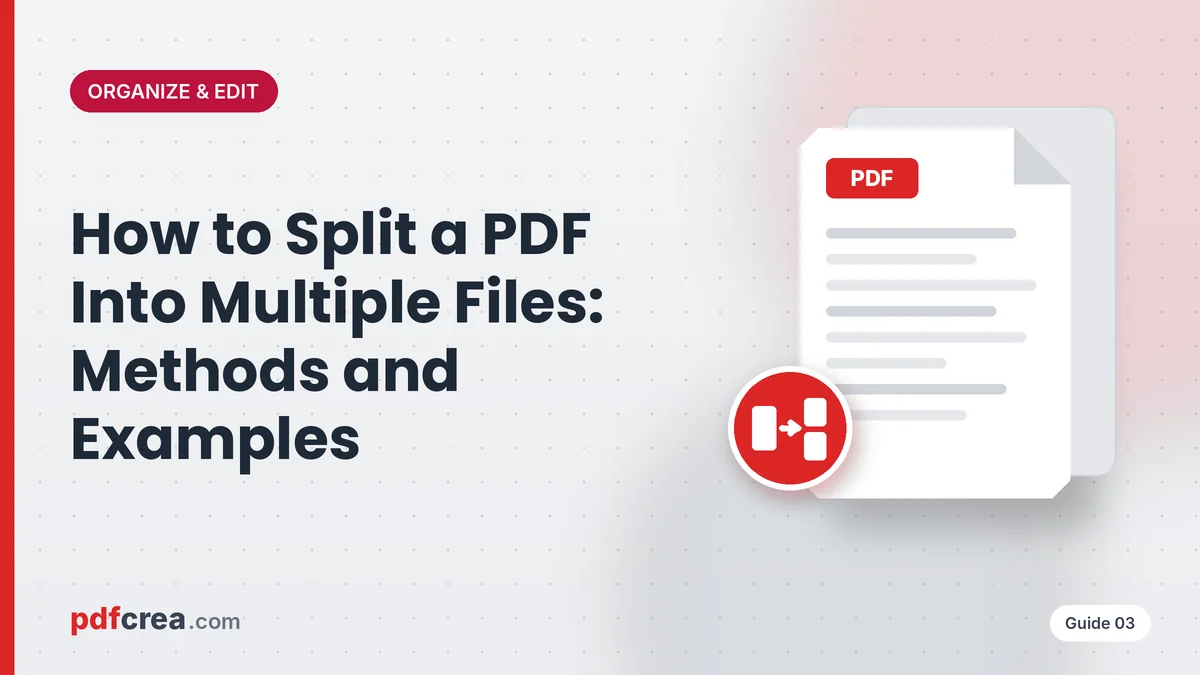 How to Split a PDF Into Multiple Files: Methods and Examples