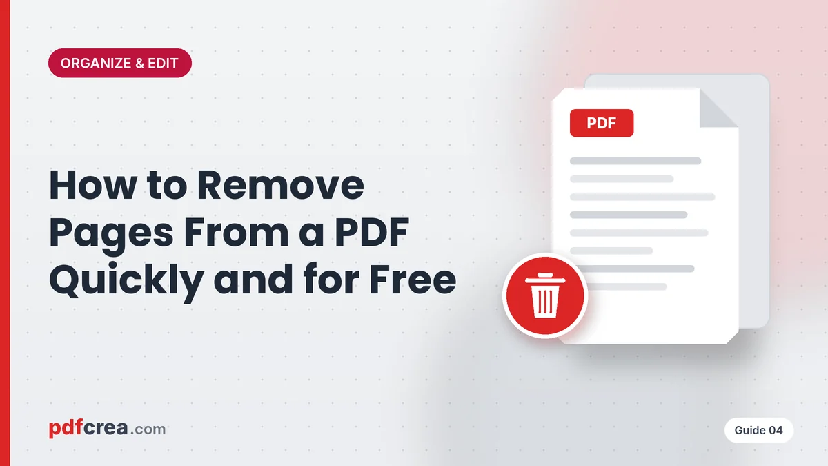 How to Remove Pages From a PDF Quickly and for Free