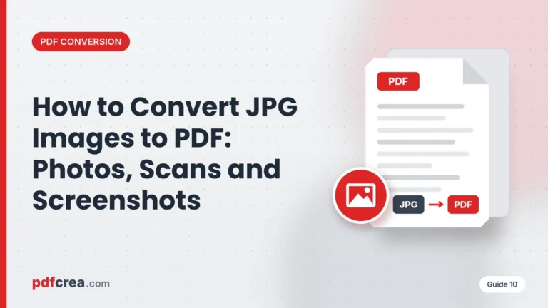 How to Convert JPG Images to PDF: Photos, Scans and Screenshots