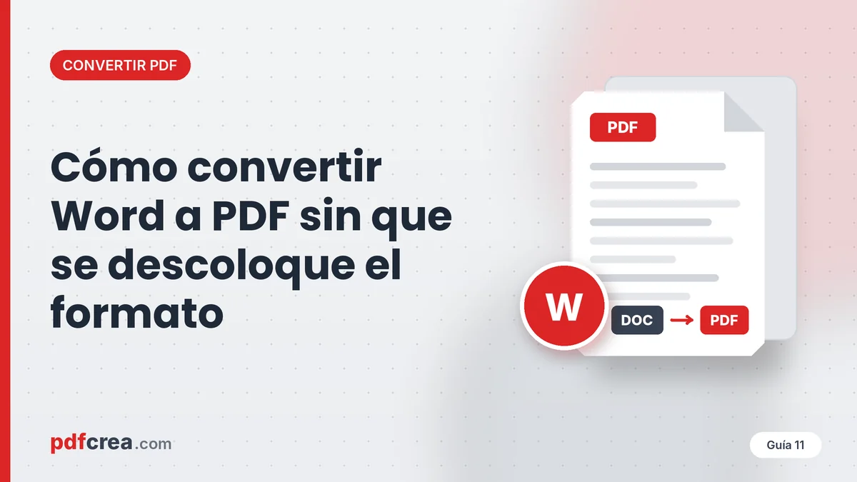 Cómo convertir Word a PDF sin que se descoloque el formato