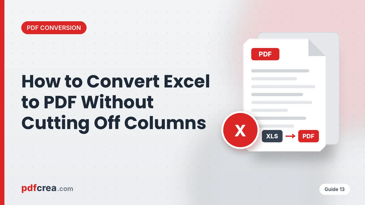 How to Convert Excel to PDF Without Cutting Off Columns