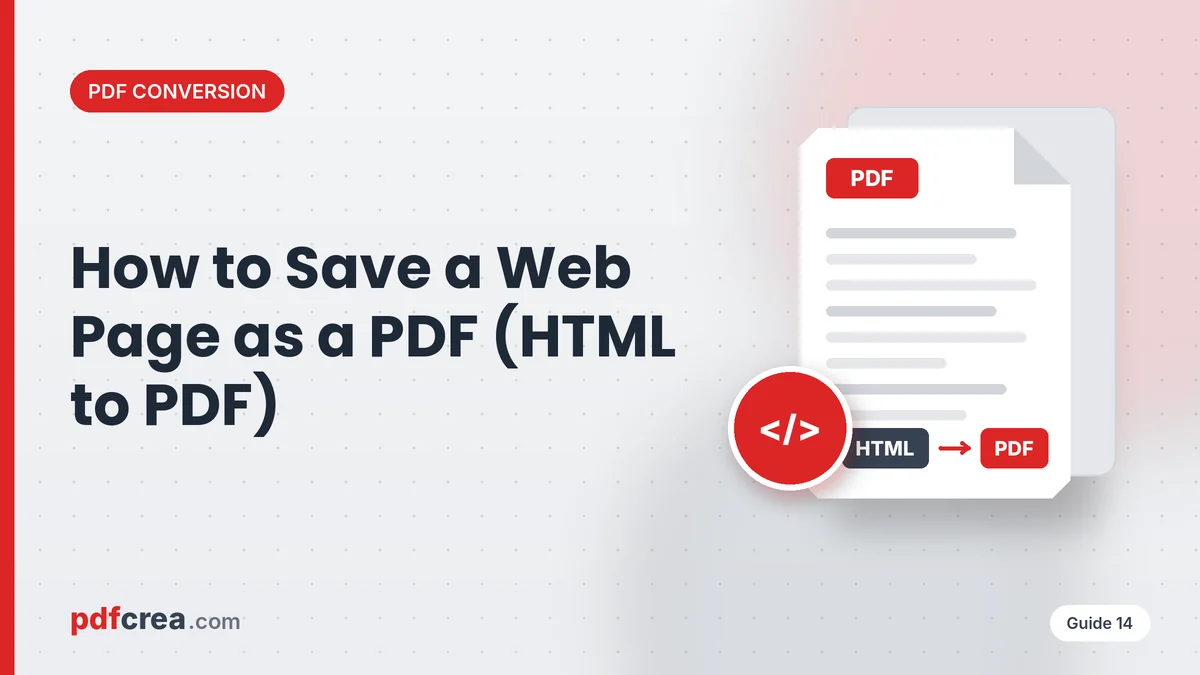 How to Save a Web Page as a PDF (HTML to PDF)