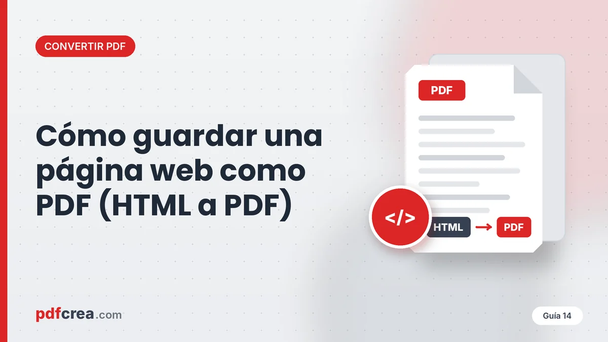 Cómo guardar una página web como PDF (HTML a PDF)