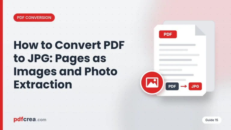 How to Convert PDF to JPG: Pages as Images and Photo Extraction
